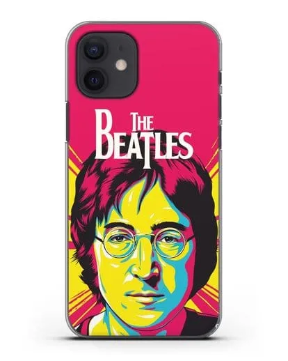 Чехол с иллюстрацией Джон Леннон силиконовый для iPhone 12