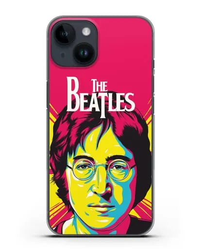 Чехол с иллюстрацией Джон Леннон силиконовый для iPhone 14