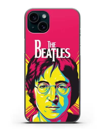 Чехол с иллюстрацией Джон Леннон силиконовый для iPhone 15 Plus