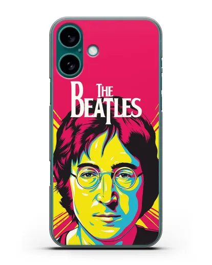 Чехол с иллюстрацией Джон Леннон силиконовый для iPhone 16 Plus