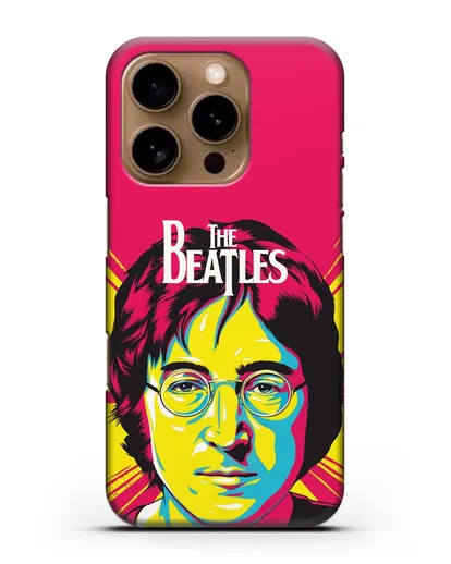 Чехол с иллюстрацией Джон Леннон силиконовый для iPhone 16 Pro