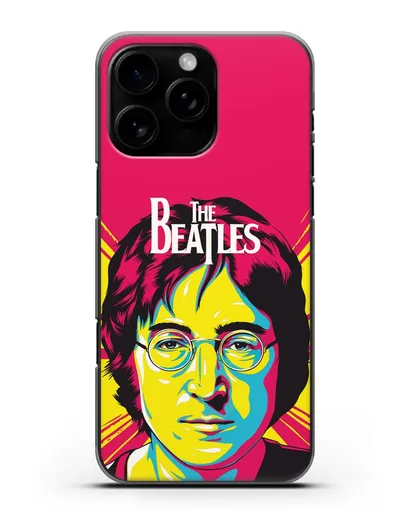 Чехол с иллюстрацией Джон Леннон силиконовый для iPhone 16 Pro Max