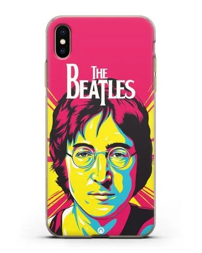 Чехол с иллюстрацией Джон Леннон силиконовый для iPhone XS Max