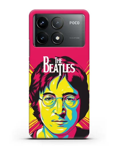 Чехол с иллюстрацией Джон Леннон силиконовый для Xiaomi Poco F6 Pro