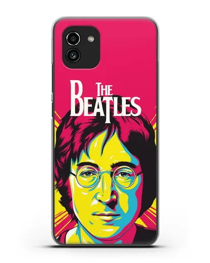 Чехол с иллюстрацией Джон Леннон силиконовый для Samsung Galaxy A03 [SM-A035]