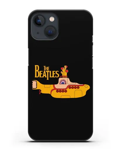 Чехол с картинкой The Beatles Yellow submarine силиконовый для iPhone 13 Mini