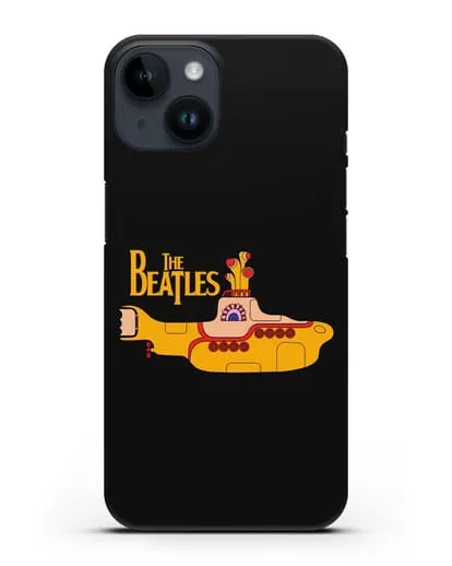 Чехол с картинкой The Beatles Yellow submarine силиконовый для iPhone 14