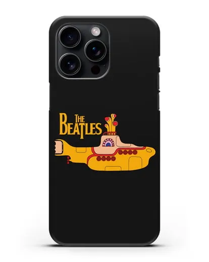 Чехол с картинкой The Beatles Yellow submarine силиконовый для iPhone 15 Pro Max