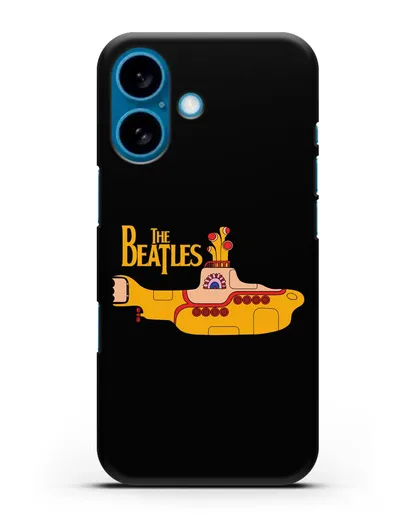 Чехол с картинкой The Beatles Yellow submarine силиконовый для iPhone 16