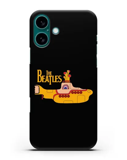 Чехол с картинкой The Beatles Yellow submarine силиконовый для iPhone 16 Plus