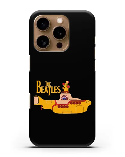 Чехол с картинкой The Beatles Yellow submarine силиконовый для iPhone 16 Pro