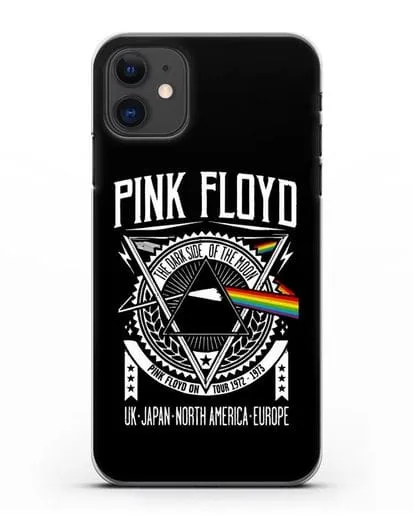 Чехол Pink Floyd с логотипом тура 1972-1973 The dark side of the moon силиконовый для iPhone 11