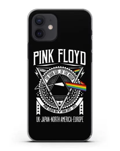 Чехол Pink Floyd с логотипом тура 1972-1973 The dark side of the moon силиконовый для iPhone 12