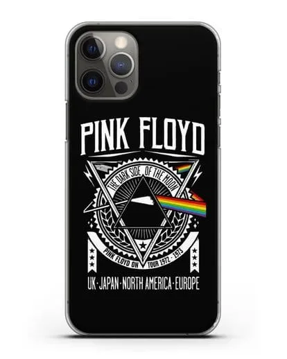Чехол Pink Floyd с логотипом тура 1972-1973 The dark side of the moon силиконовый для iPhone 12 Pro