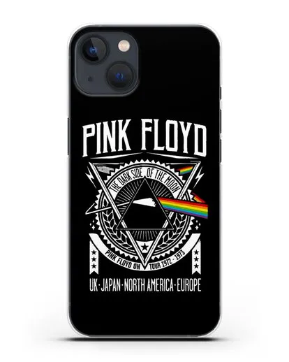 Чехол Pink Floyd с логотипом тура 1972-1973 The dark side of the moon силиконовый для iPhone 13