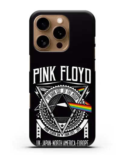 Чехол Pink Floyd с логотипом тура 1972-1973 The dark side of the moon силиконовый для iPhone 16 Pro