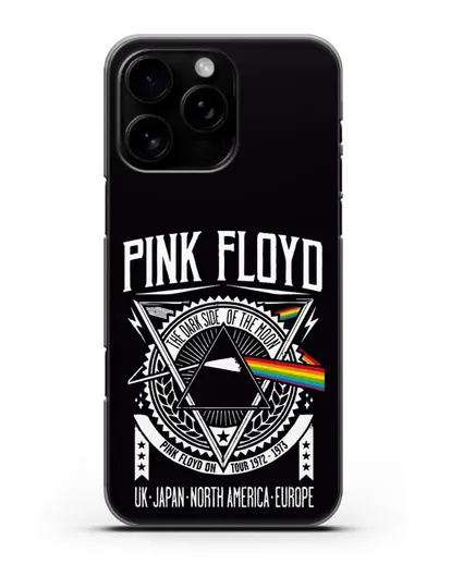 Чехол Pink Floyd с логотипом тура 1972-1973 The dark side of the moon силиконовый для iPhone 16 Pro Max