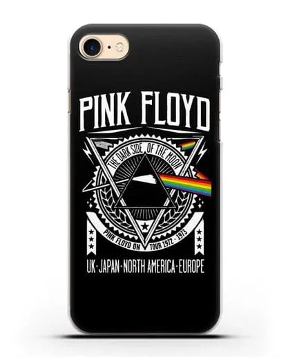 Чехол Pink Floyd с логотипом тура 1972-1973 The dark side of the moon силиконовый для iPhone 8