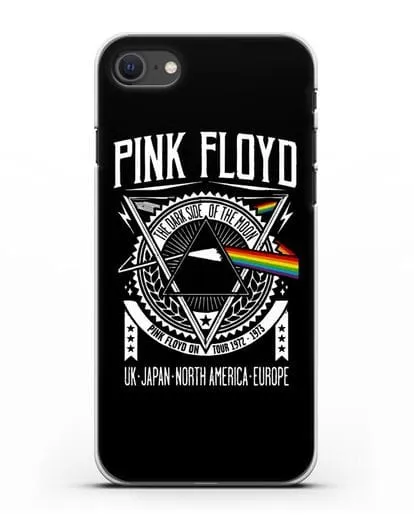 Чехол Pink Floyd с логотипом тура 1972-1973 The dark side of the moon силиконовый для iPhone SE 2020