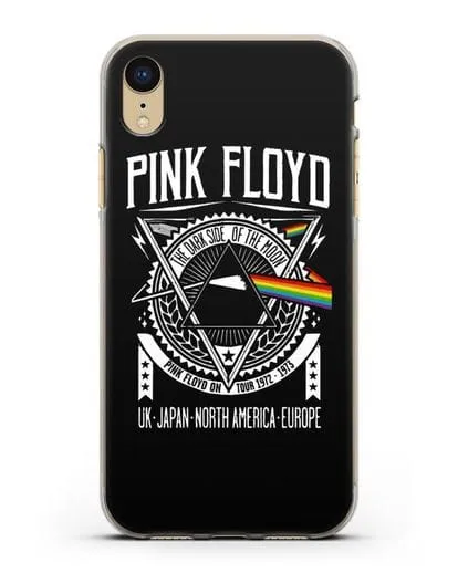 Чехол Pink Floyd с логотипом тура 1972-1973 The dark side of the moon силиконовый для iPhone XR