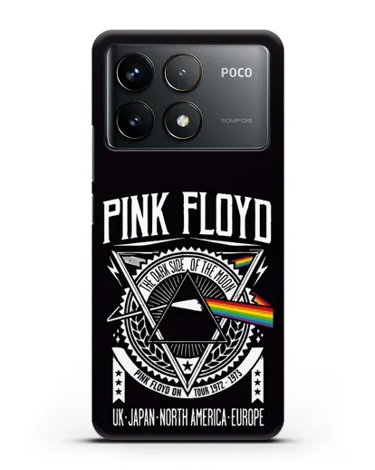 Чехол Pink Floyd с логотипом тура 1972-1973 The dark side of the moon силиконовый для Xiaomi Poco F6 Pro