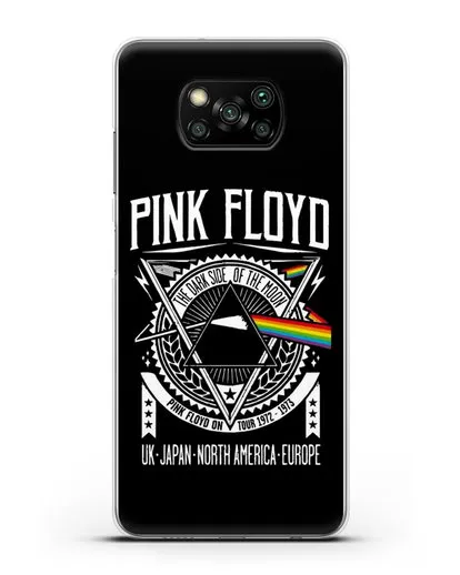 Чехол Pink Floyd с логотипом тура 1972-1973 The dark side of the moon силиконовый для Xiaomi Poco X3 Pro