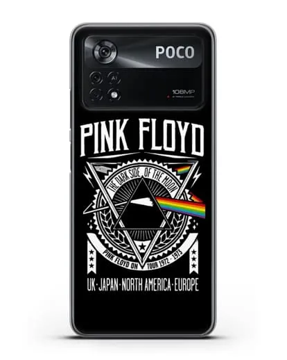 Чехол Pink Floyd с логотипом тура 1972-1973 The dark side of the moon силиконовый для Xiaomi Poco X4 Pro
