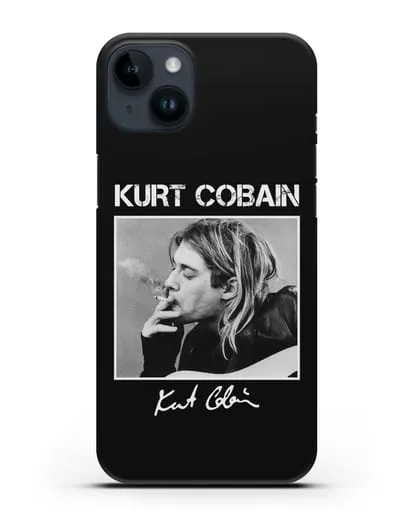 Чехол с фотографией Курт Кобейн силиконовый для iPhone 14 Plus