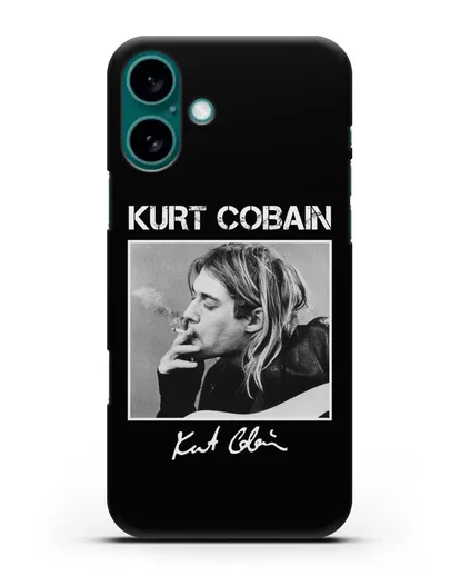 Чехол с фотографией Курт Кобейн силиконовый для iPhone 16 Plus