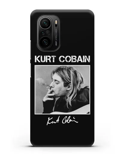 Чехол с фотографией Курт Кобейн силиконовый для Xiaomi Poco F3