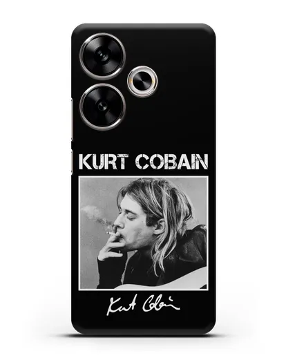 Чехол с фотографией Курт Кобейн силиконовый для Xiaomi Poco F6