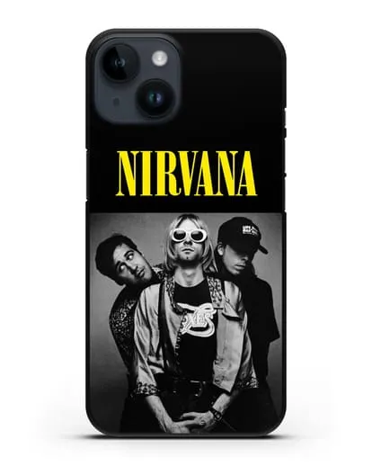 Чехол с фотографией Nirvana силиконовый для iPhone 14