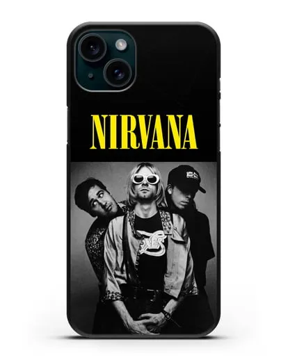 Чехол с фотографией Nirvana силиконовый для iPhone 15 Plus