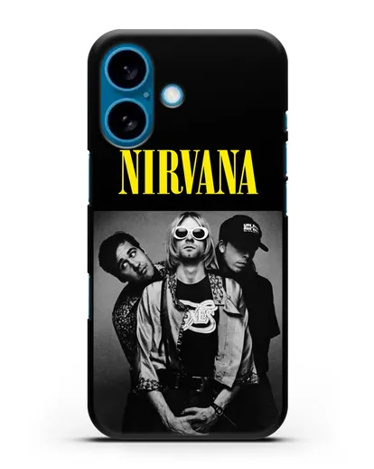 Чехол с фотографией Nirvana силиконовый для iPhone 16