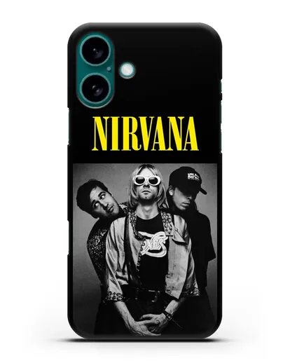 Чехол с фотографией Nirvana силиконовый для iPhone 16 Plus