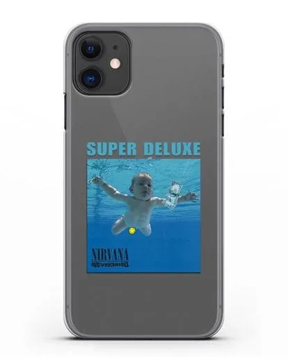 Чехол Nirvana с постером альбома Nevermind силиконовый для iPhone 11