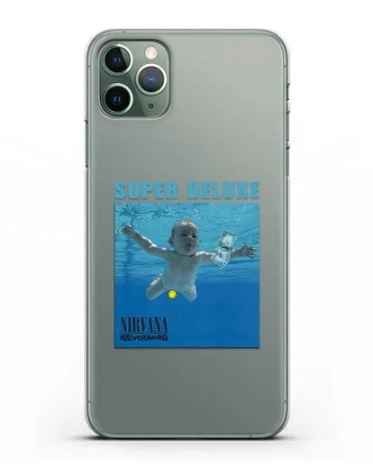 Чехол Nirvana с постером альбома Nevermind силиконовый для iPhone 11 Pro Max