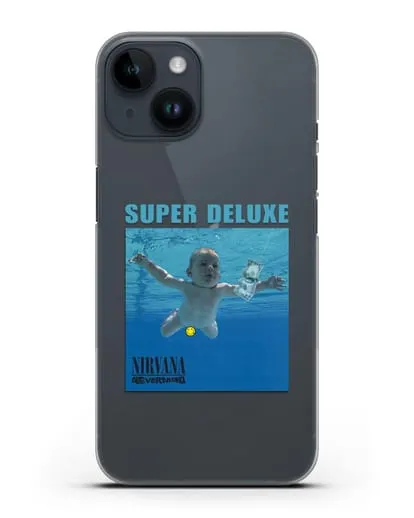 Чехол Nirvana с постером альбома Nevermind силиконовый для iPhone 14