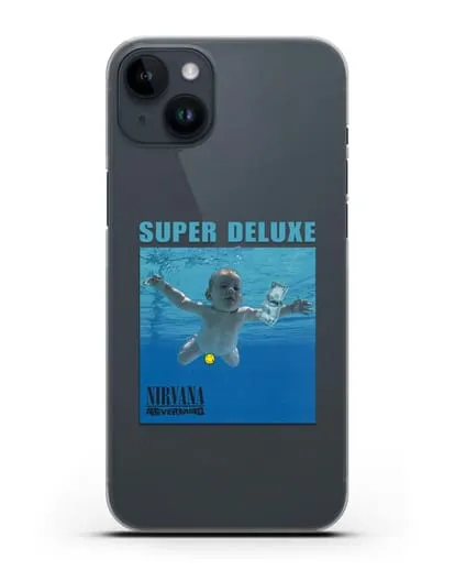 Чехол Nirvana с постером альбома Nevermind силиконовый для iPhone 14 Plus