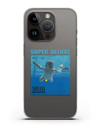 Чехол Nirvana с постером альбома Nevermind силиконовый для iPhone 14 Pro