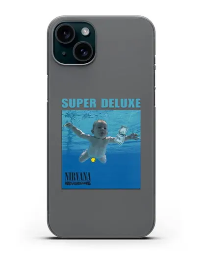 Чехол Nirvana с постером альбома Nevermind силиконовый для iPhone 15 Plus