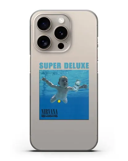 Чехол Nirvana с постером альбома Nevermind силиконовый для iPhone 15 Pro