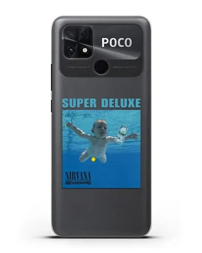Чехол Nirvana с постером альбома Nevermind силиконовый для Xiaomi Poco C40