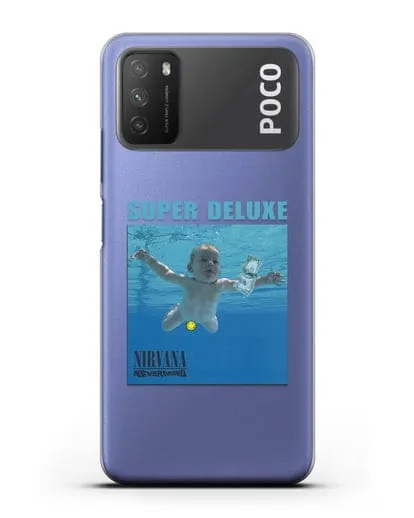 Чехол Nirvana с постером альбома Nevermind силиконовый для Xiaomi Poco M3