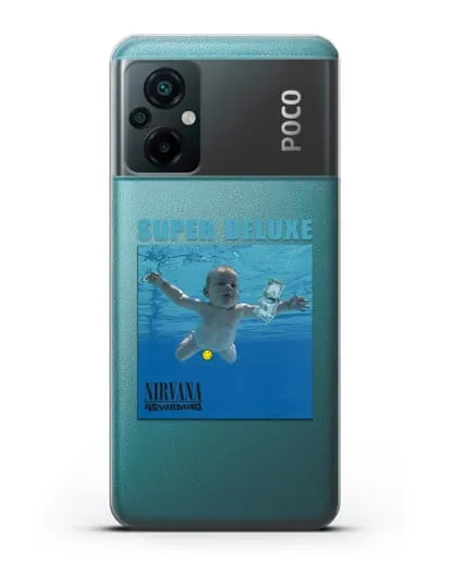 Чехол Nirvana с постером альбома Nevermind силиконовый для Xiaomi Poco M5