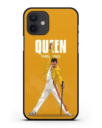 Чехол с иллюстрацией Queen Freddie Mercury силиконовый для iPhone 12