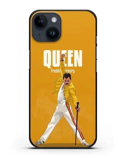 Чехол с иллюстрацией Queen Freddie Mercury силиконовый для iPhone 14