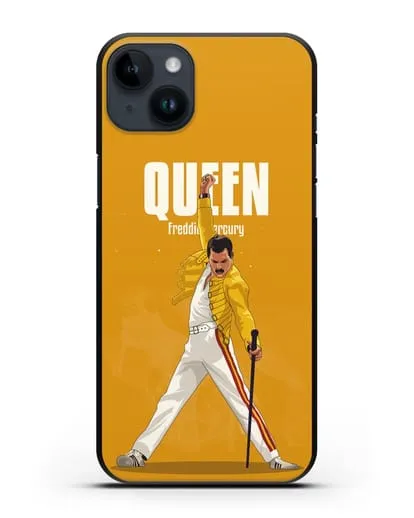 Чехол с иллюстрацией Queen Freddie Mercury силиконовый для iPhone 14 Plus