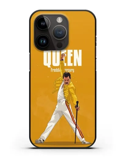 Чехол с иллюстрацией Queen Freddie Mercury силиконовый для iPhone 14 Pro