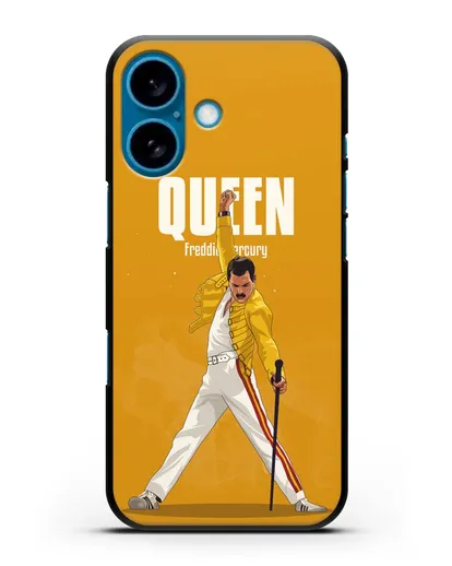 Чехол с иллюстрацией Queen Freddie Mercury силиконовый для iPhone 16